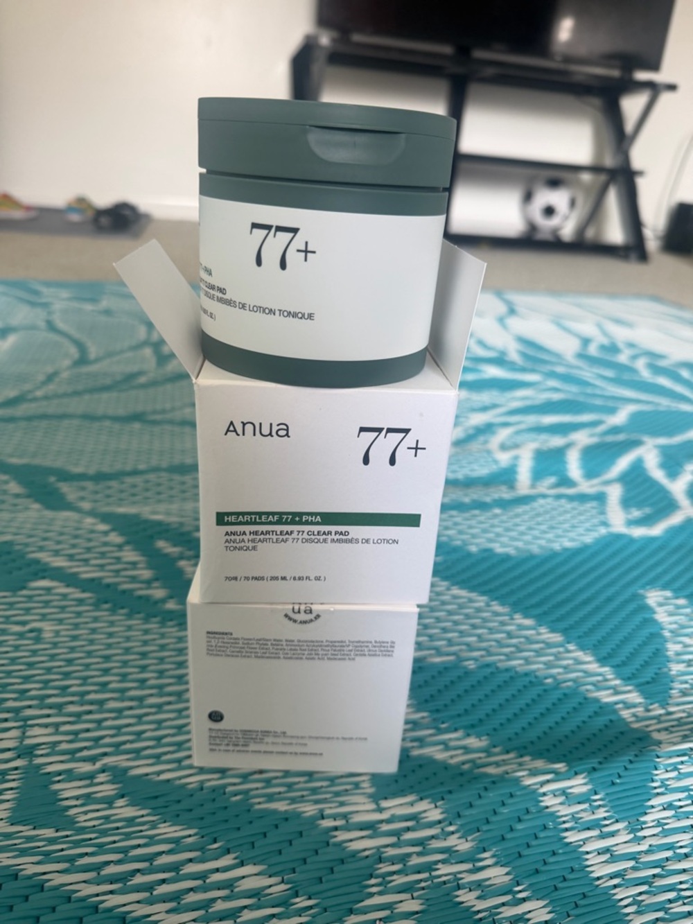 Anua 77+ Heartleaf Toner Pads - Green